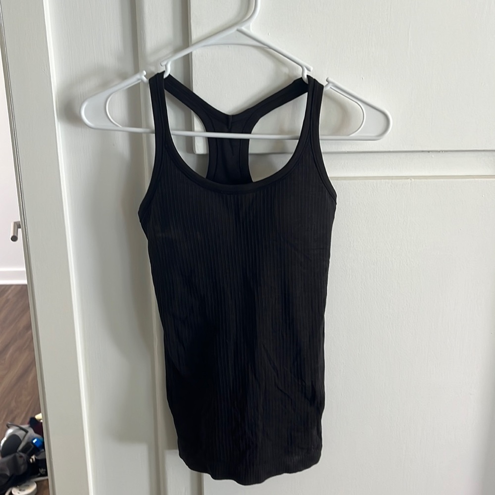 Lulu lemon black bra tank